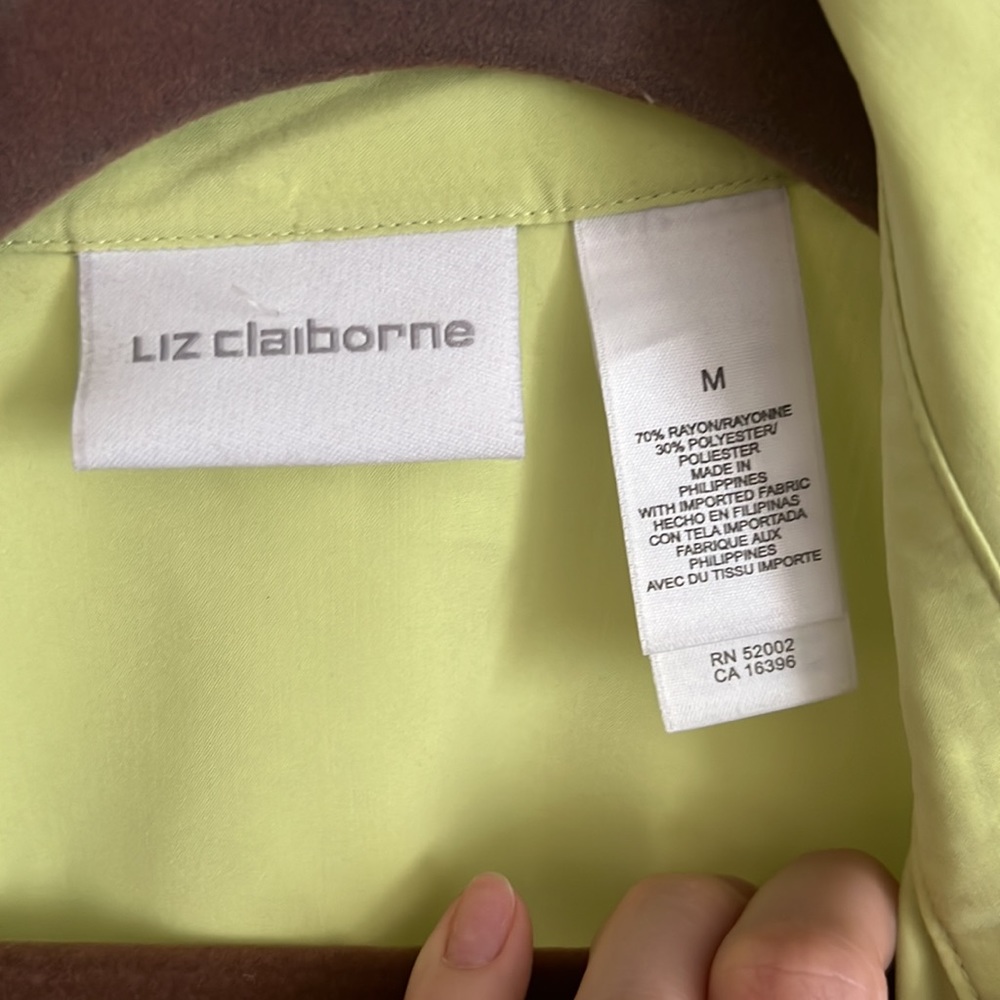 Lime Green Button Up - image 2